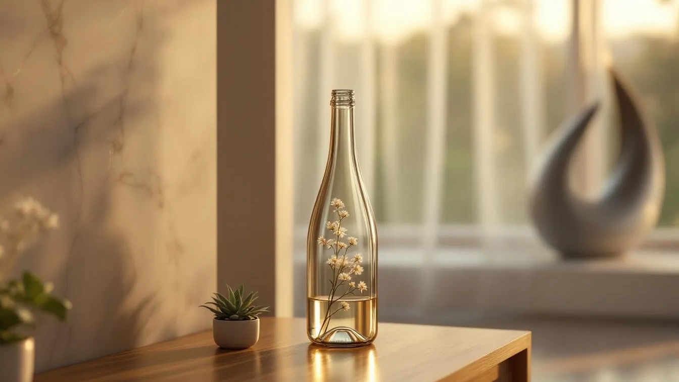 Ein Designer verrät, wie die leere Champagnerflasche zur edlen Deko wird