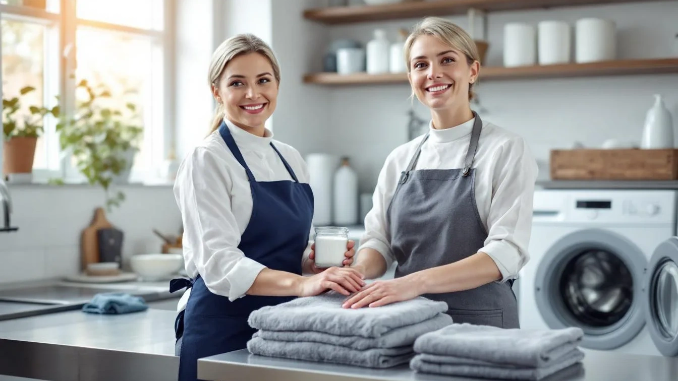 Ein Hauswirtschaftsexperte erklärt, wie Natron graue Handtücher rettet