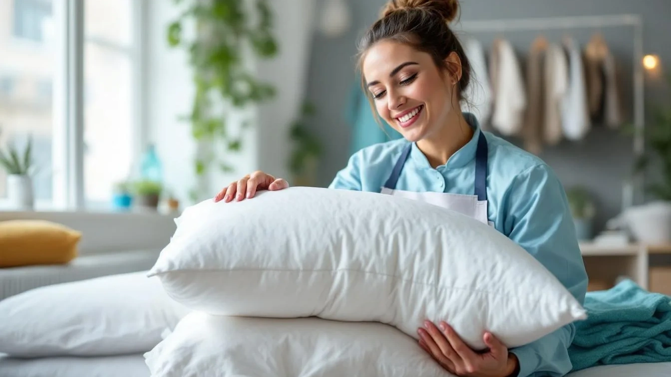 Ein Reinigungsexperte verrät, wie dein Kopfkissen fluffig und frisch bleibt