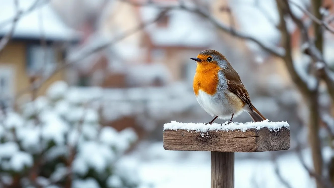 Ich fütterte Vögel im Winter 30 Tage lang, das brauchen Rotkehlchen wirklich