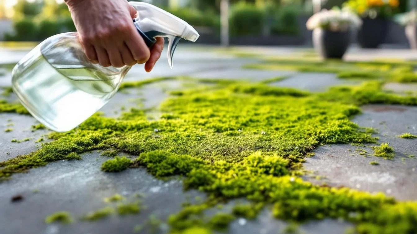 Nicht Hochdruckreiniger, dieses Küchenprodukt entfernt Moos von der Terrasse