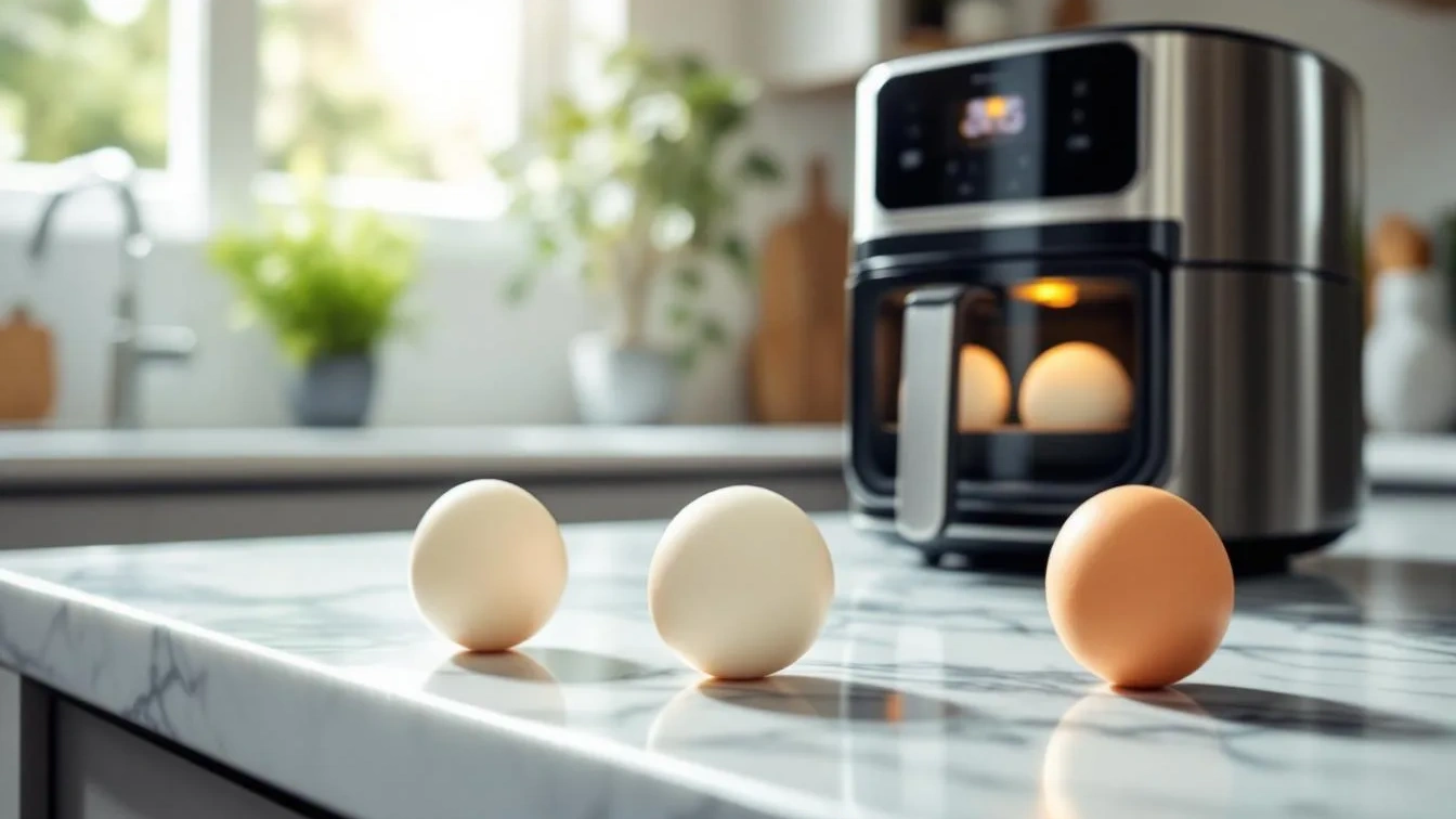 Warum deine Eier aus der Heißluftfritteuse perfekt garen – weich, medium, hart