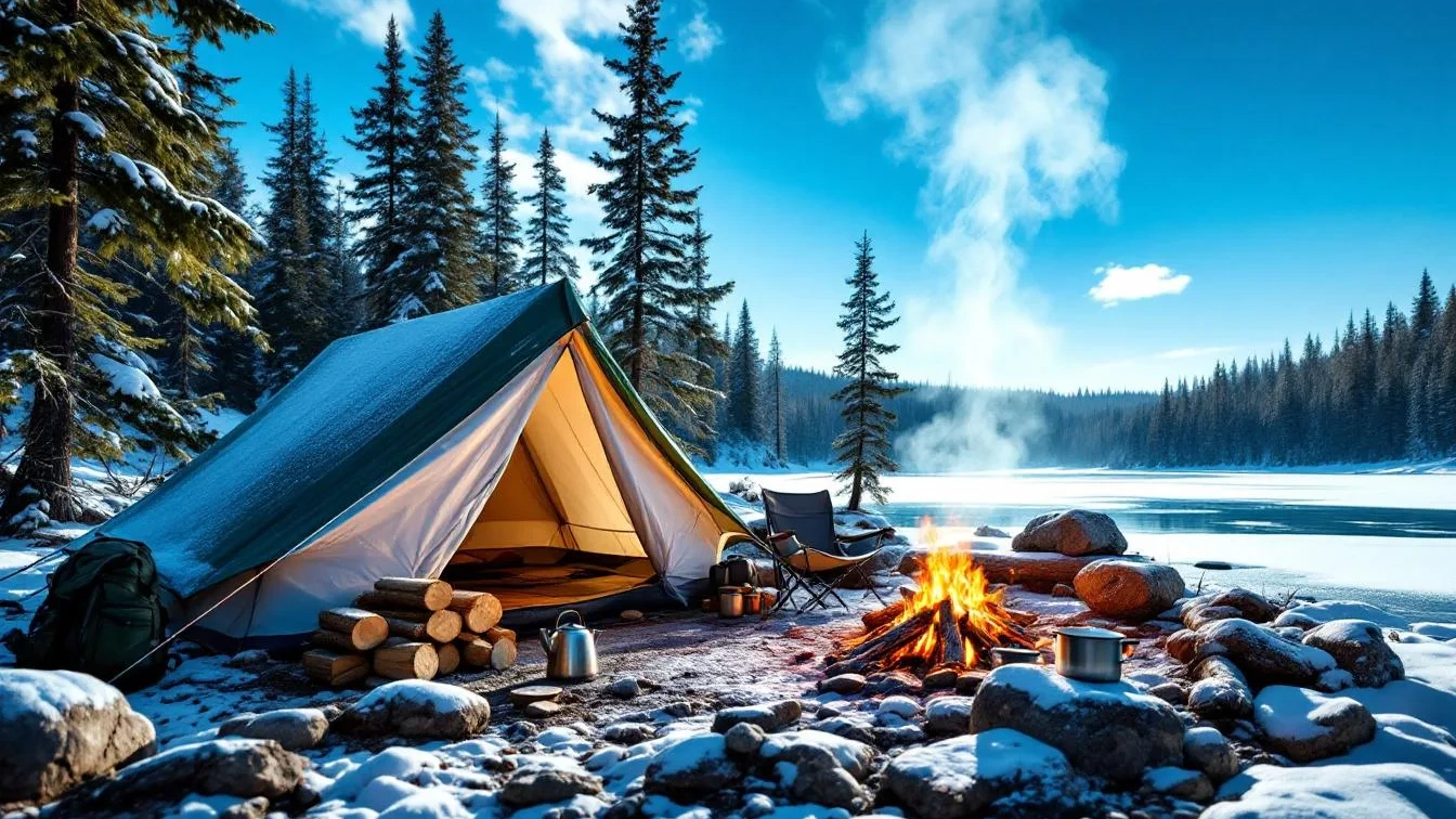 Weder Hotel noch Wohnmobil, dieses Abenteuer ist Camping pur in Kanadas Wildnis