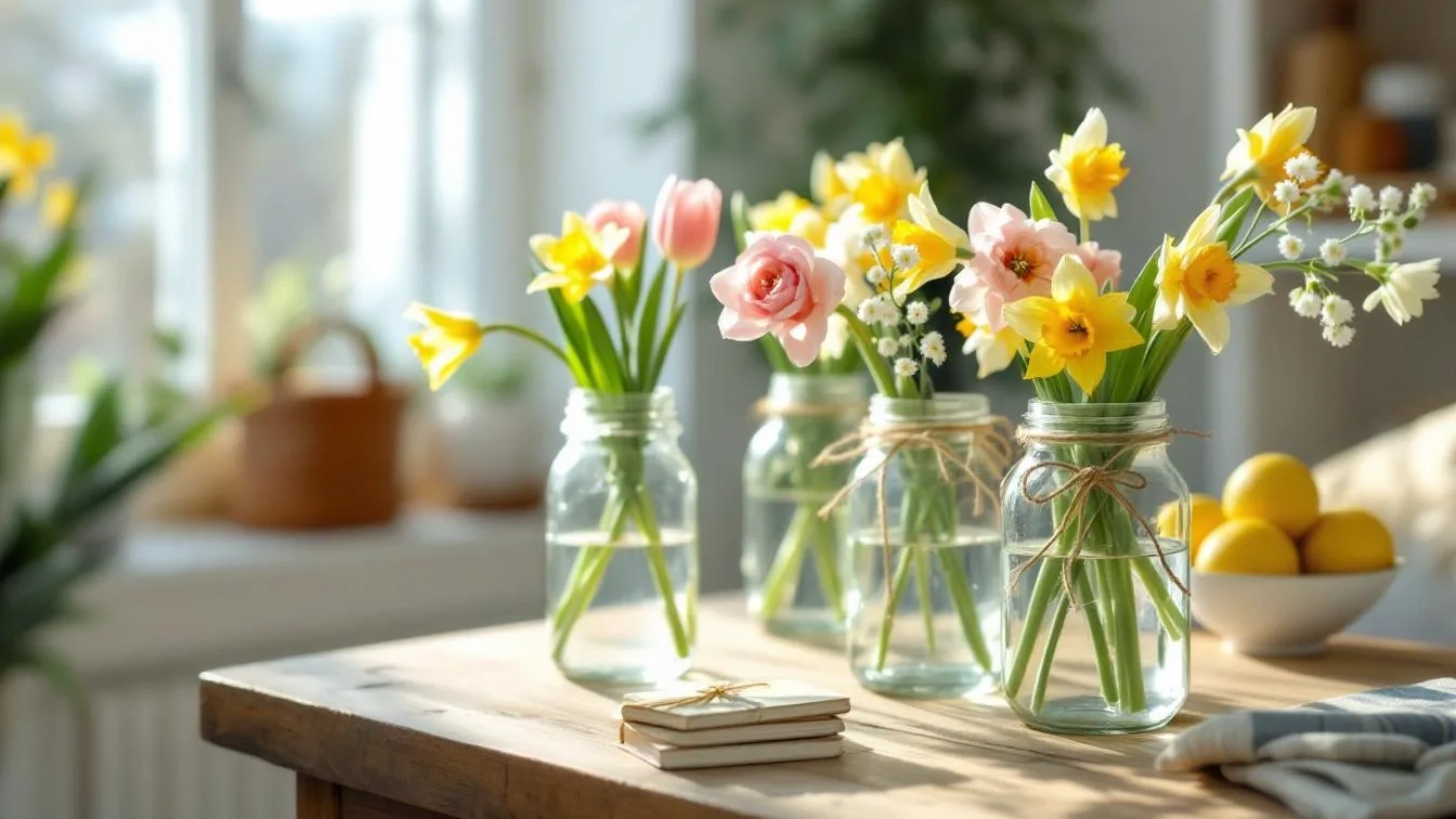 Wie du Frühlingsdeko aus alten Gläsern selbst machst – schnelle Upcycling-Ideen